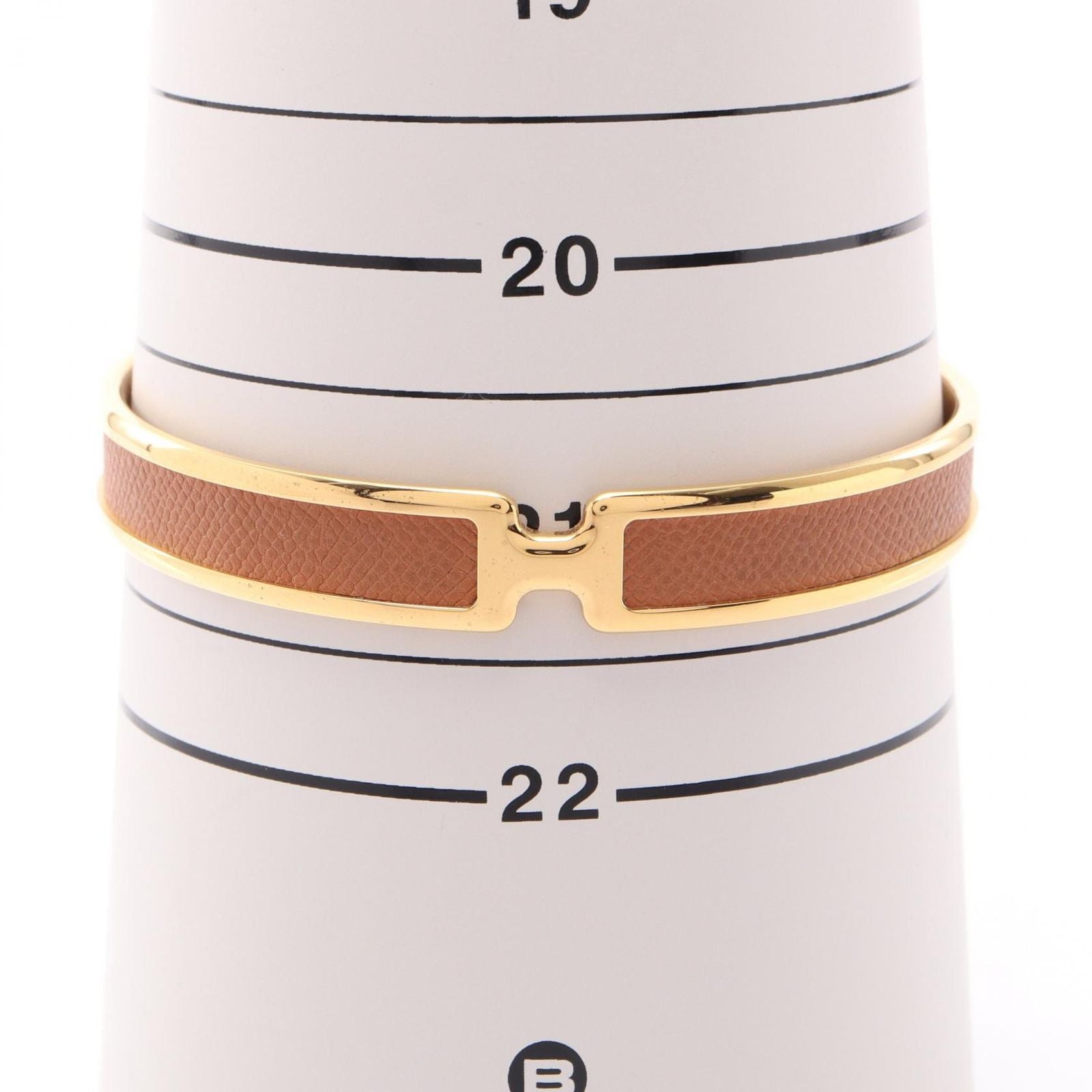 Hermes Bangle Olympe Leather Bracelet — view 4