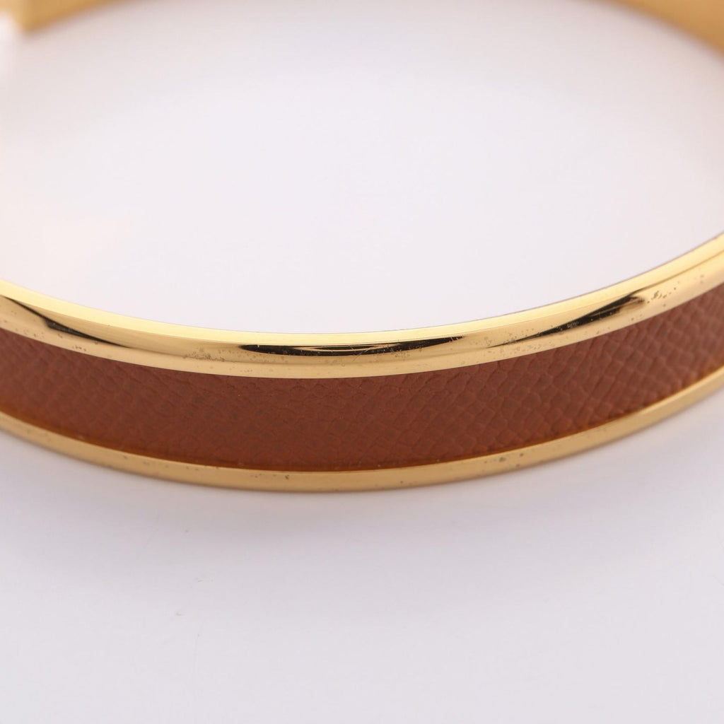 Hermes Bangle Olympe Leather Bracelet — view 6