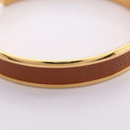 Hermes Bangle Olympe Leather Bracelet — view 6