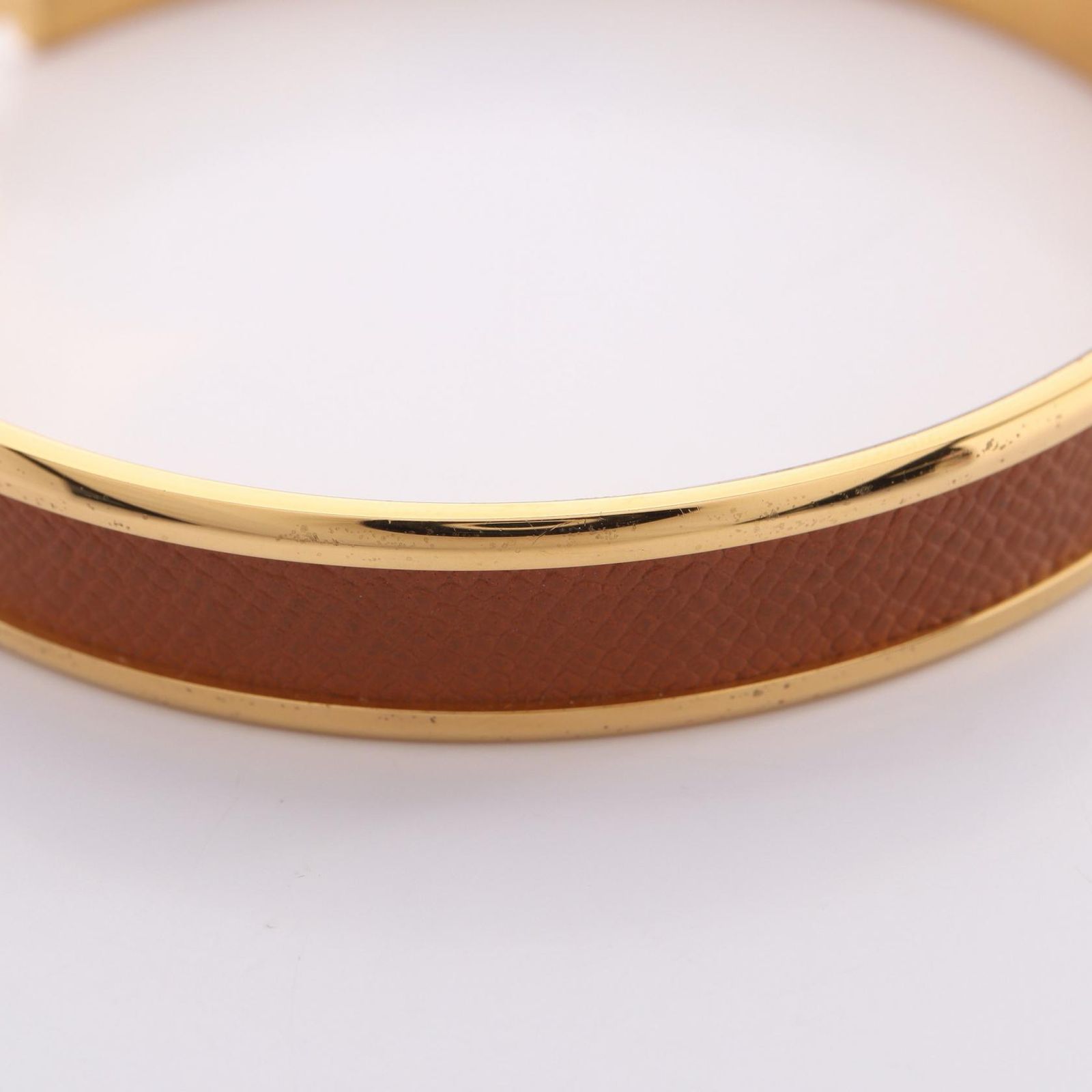 Hermes Bangle Olympe Leather Bracelet — view 6