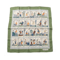 Hermes Scarf Petit Carre 45 L'alphabet Des Metiers Silk