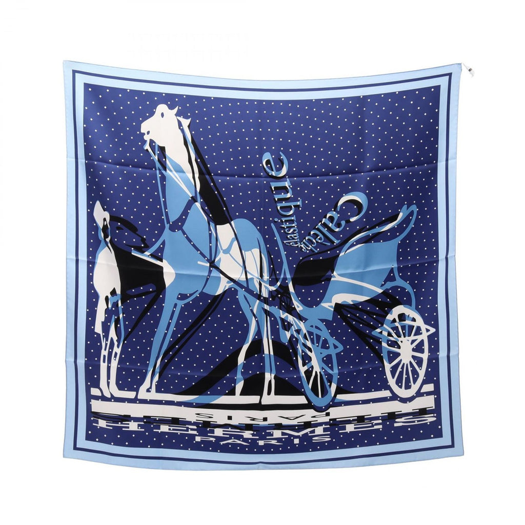 Hermes Scarf Carre 90 Caleche Elastique Silk