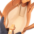 Celine Tote Bag Small Vertical Ivory Camel Black Canvas Leather — view 3