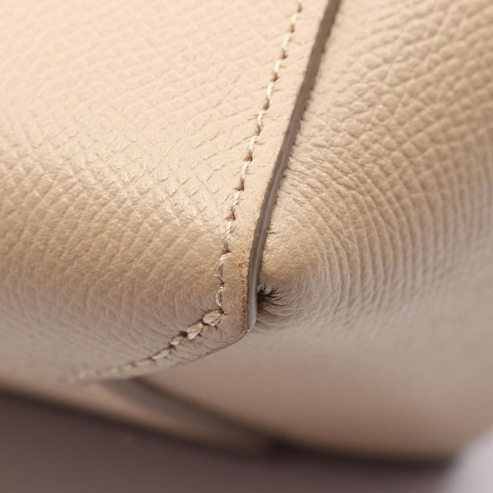 Celine Belt Bag Micro 2-Way Beige Leather — view 6