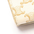Celine Handbag Mini Vertical Cabas Triomphe 2-Way Ivory Brown Leather — view 5