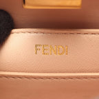 Fendi Handbag Peekaboo ISeeU Small Selleria Green Pink Beige Leather — view 4