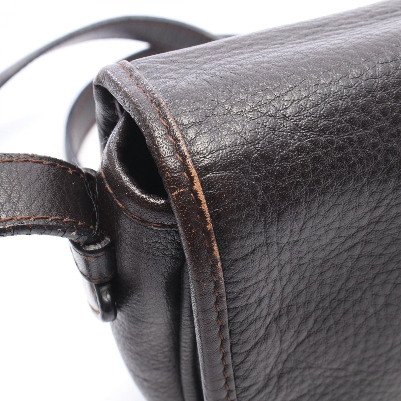 Loewe Shoulder Bag Heritage Dark Brown Leather — view 7