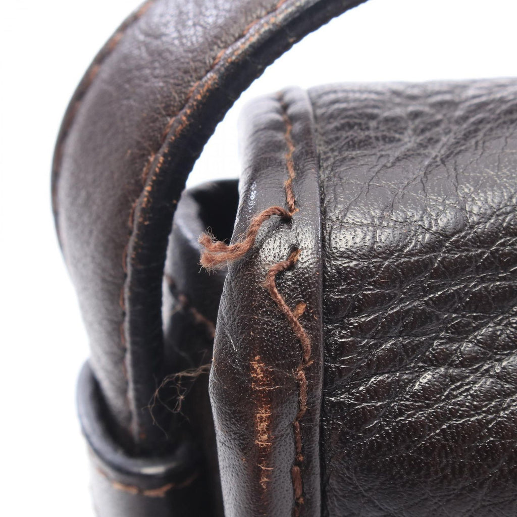Loewe Shoulder Bag Heritage Dark Brown Leather — view 5