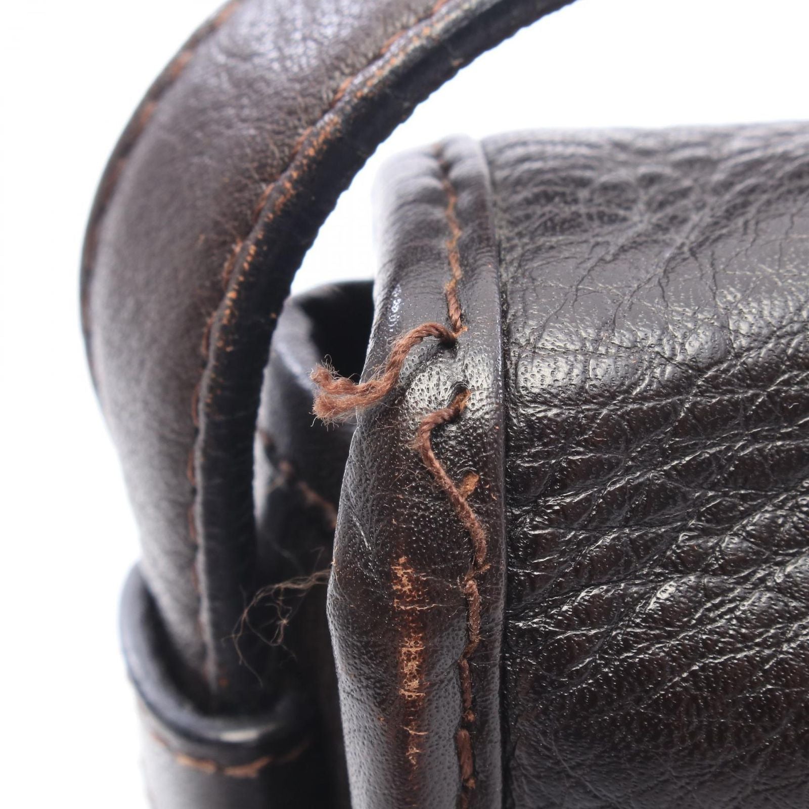 Loewe Shoulder Bag Heritage Dark Brown Leather — view 5