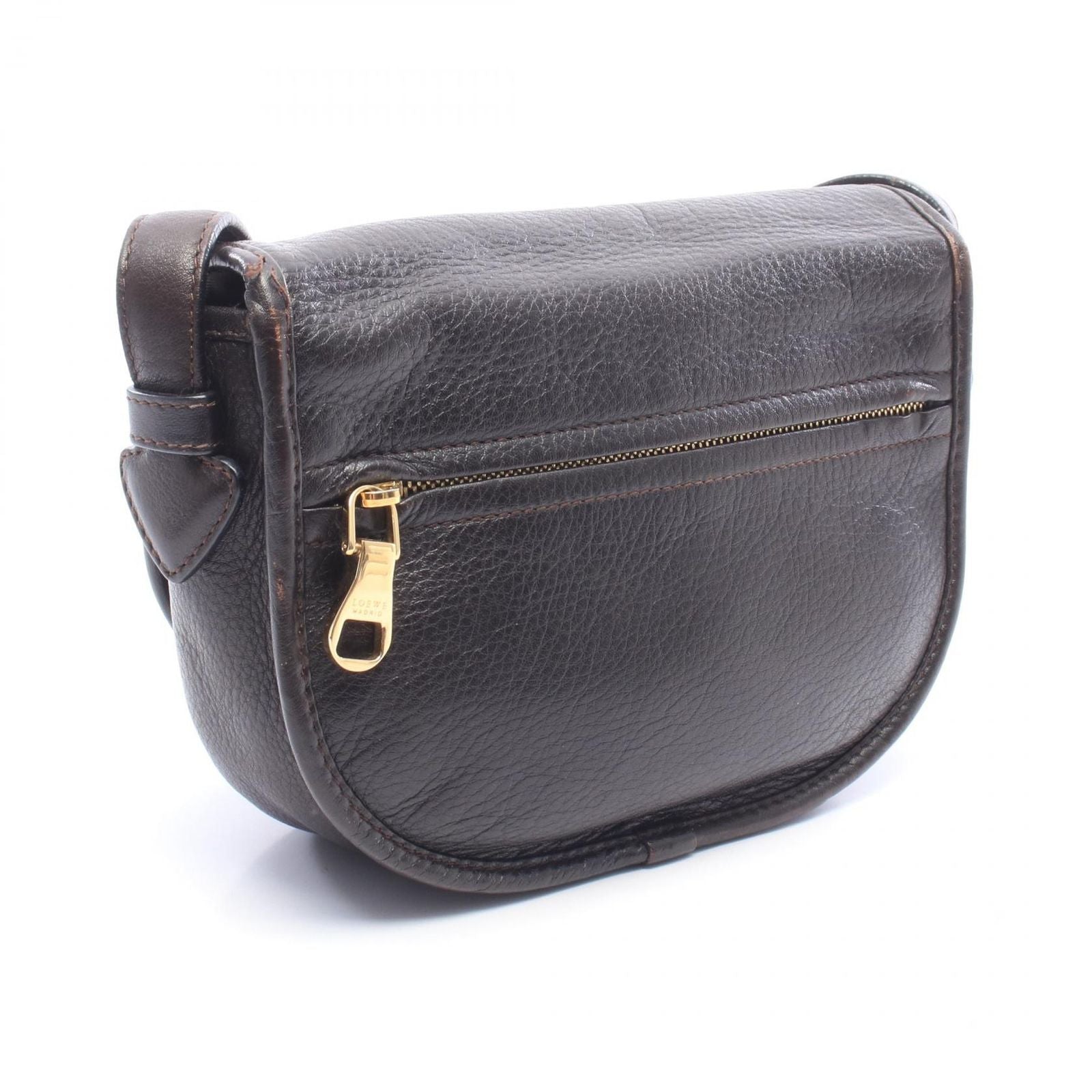 Loewe Shoulder Bag Heritage Dark Brown Leather — view 2
