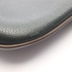 Loewe Shoulder Bag Anagram Dark Green Brown Leather — view 6