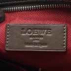 Loewe Shoulder Bag Anagram Dark Green Brown Leather — view 4