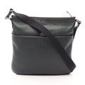 Loewe Shoulder Bag Anagram Dark Green Brown Leather