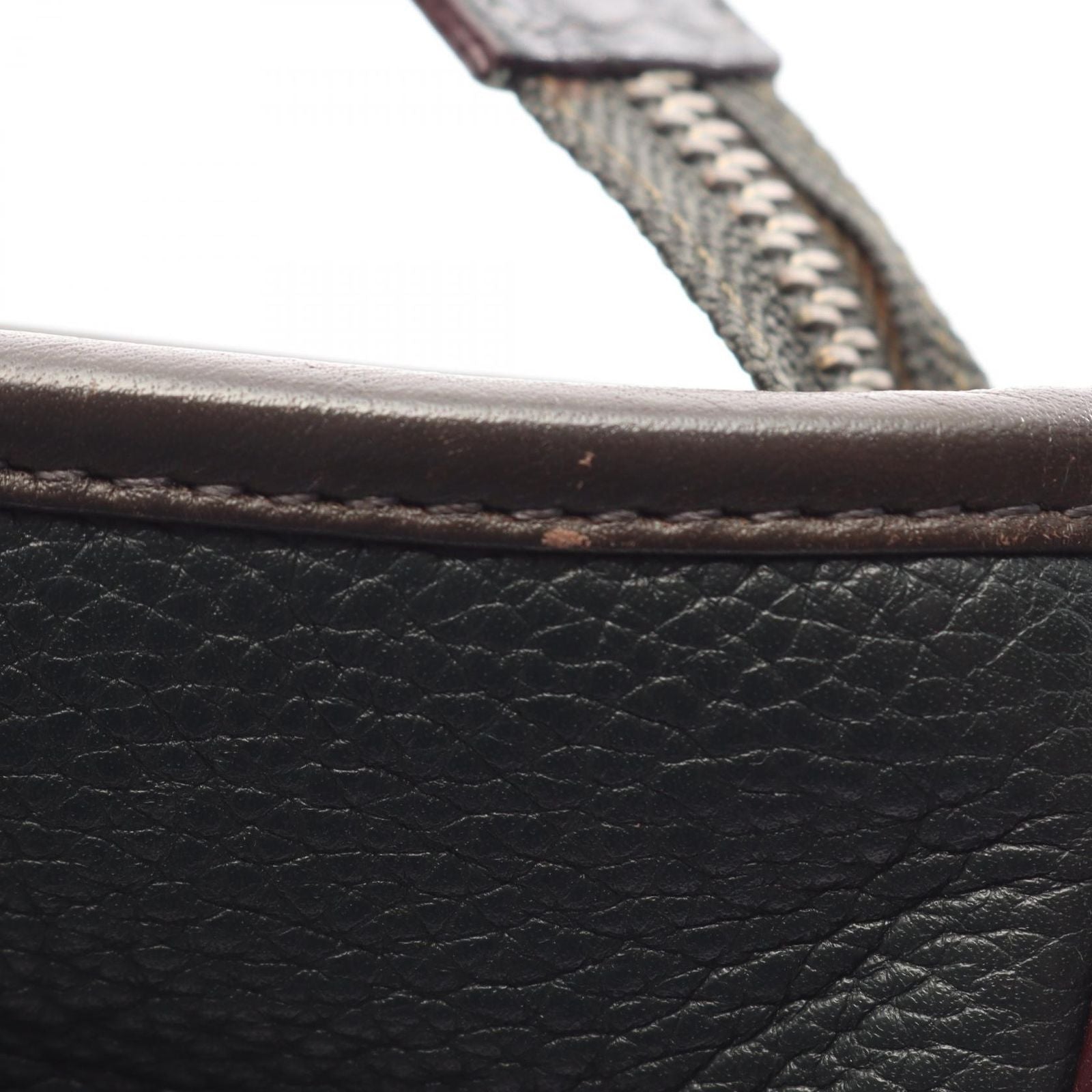 Loewe Shoulder Bag Anagram Dark Green Brown Leather — view 7