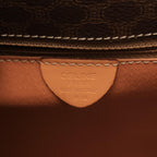 Celine Shoulder Bag Macadam Brown Beige Leather Gancini — view 4
