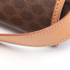 Celine Shoulder Bag Macadam Brown Beige Leather Gancini — view 8