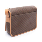 Celine Shoulder Bag Macadam Brown Beige Leather Gancini — view 2
