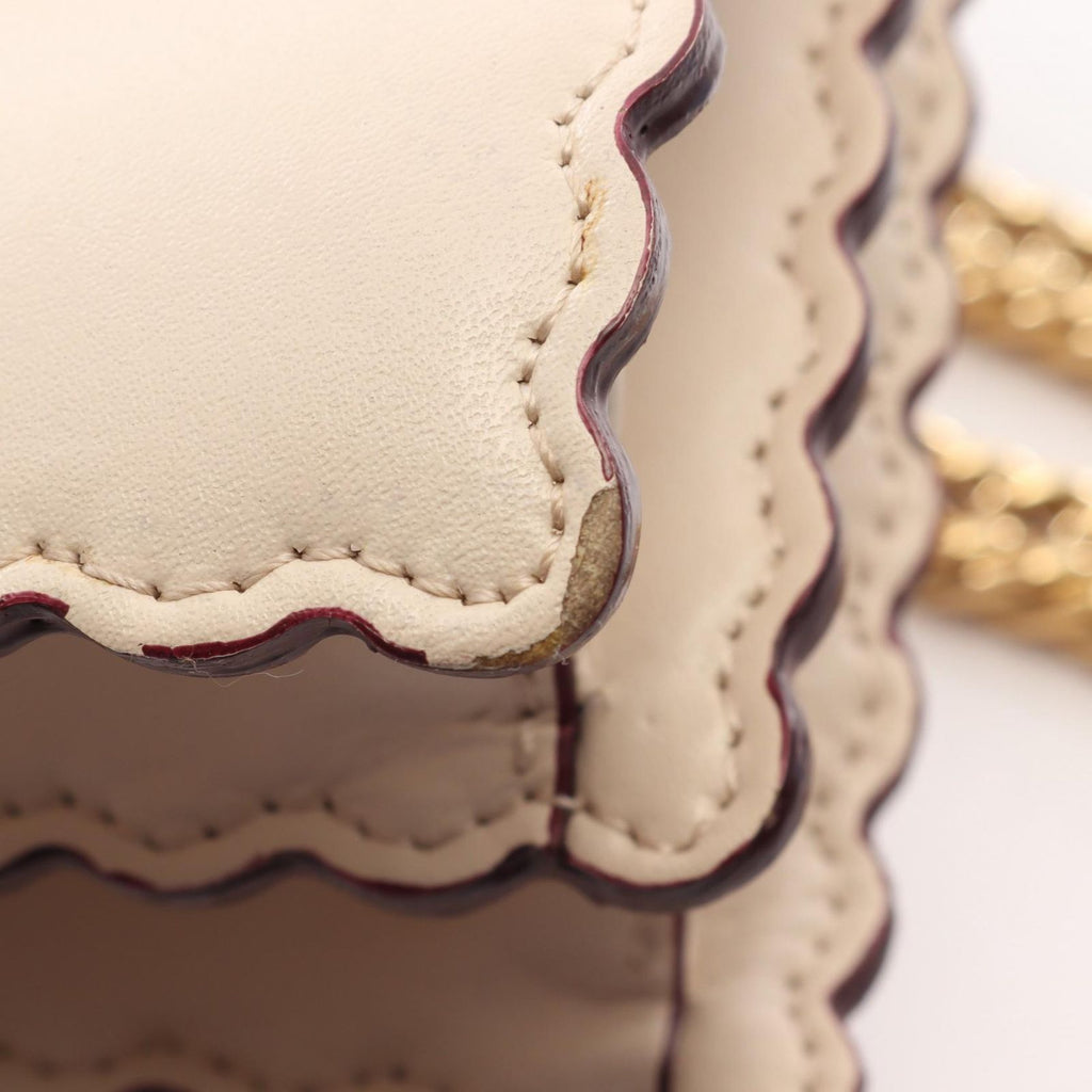 Fendi Shoulder Bag Mini Kan I Mini Kanai Ivory Green Pink Leather — view 8