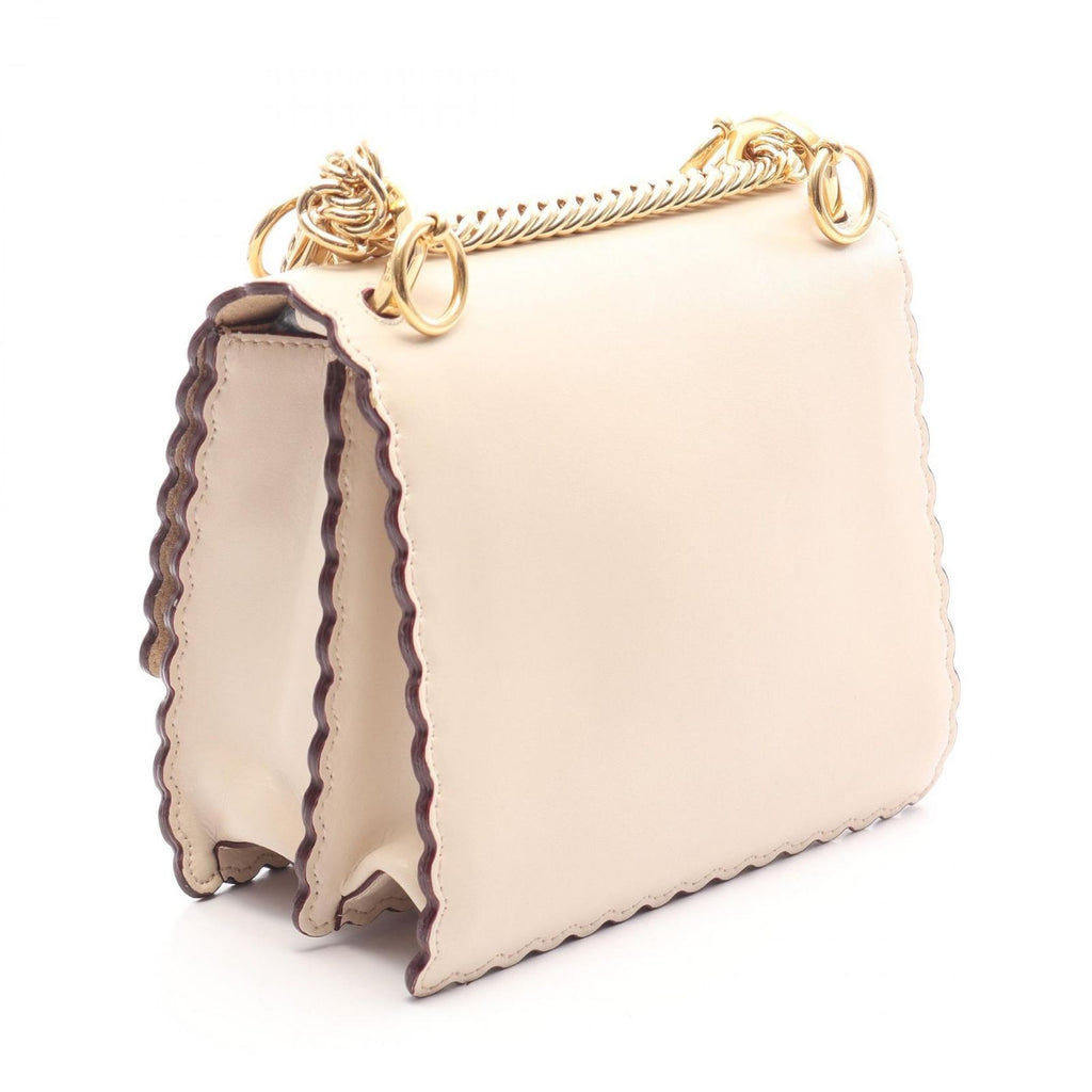 Fendi Shoulder Bag Mini Kan I Mini Kanai Ivory Green Pink Leather — view 2