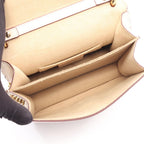 Fendi Shoulder Bag Mini Kan I Mini Kanai Ivory Green Pink Leather — view 3