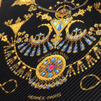 Hermes Scarf Carre Plisse Parures Des Sables Silk — view 4