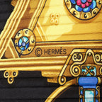 Hermes Scarf Carre Plisse Parures Des Sables Silk — view 2