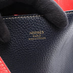 Hermes Tote Bag Double Sens 28 Reversible Rose Blue Leather 28 — view 4