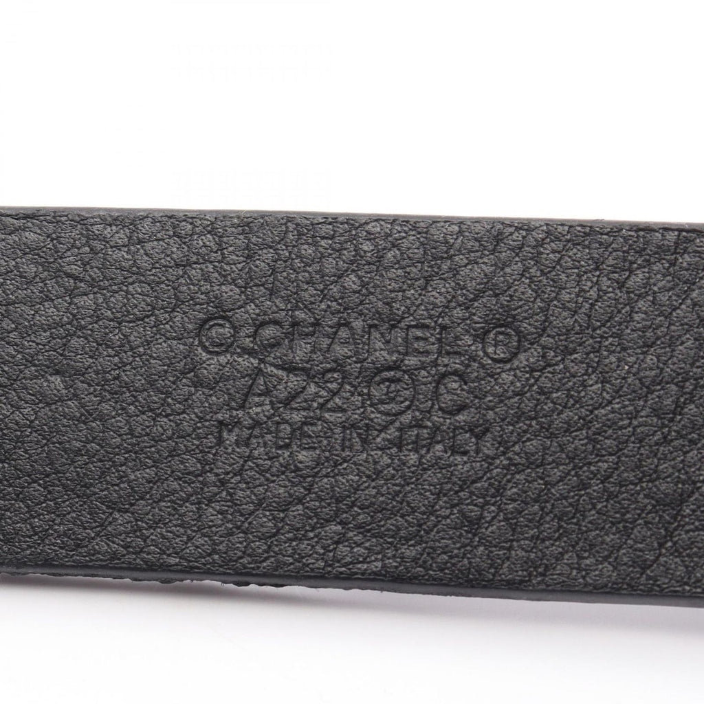 Chanel Suspenders CC Logo Chain Leather — view 4
