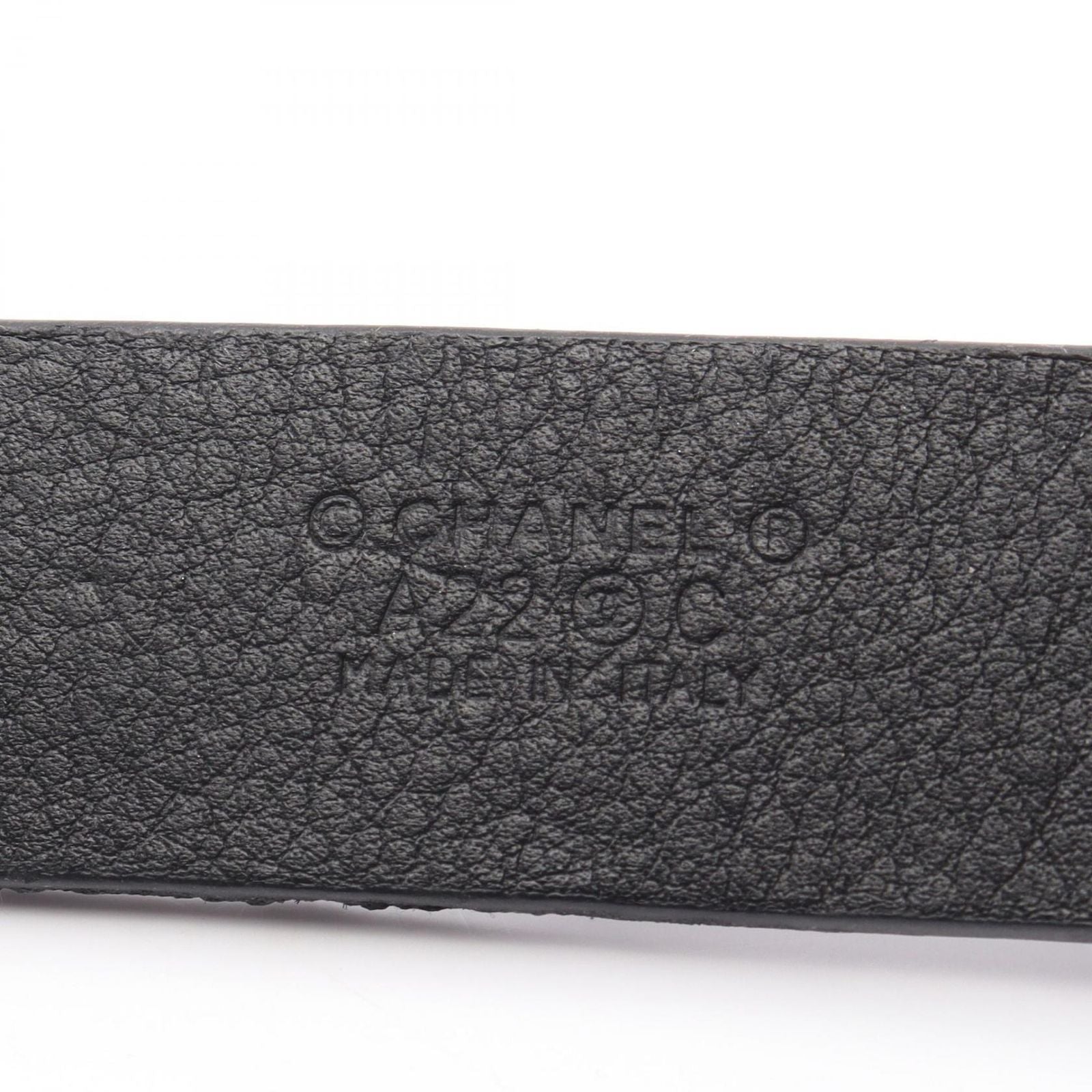 Chanel Suspenders CC Logo Chain Leather — view 4