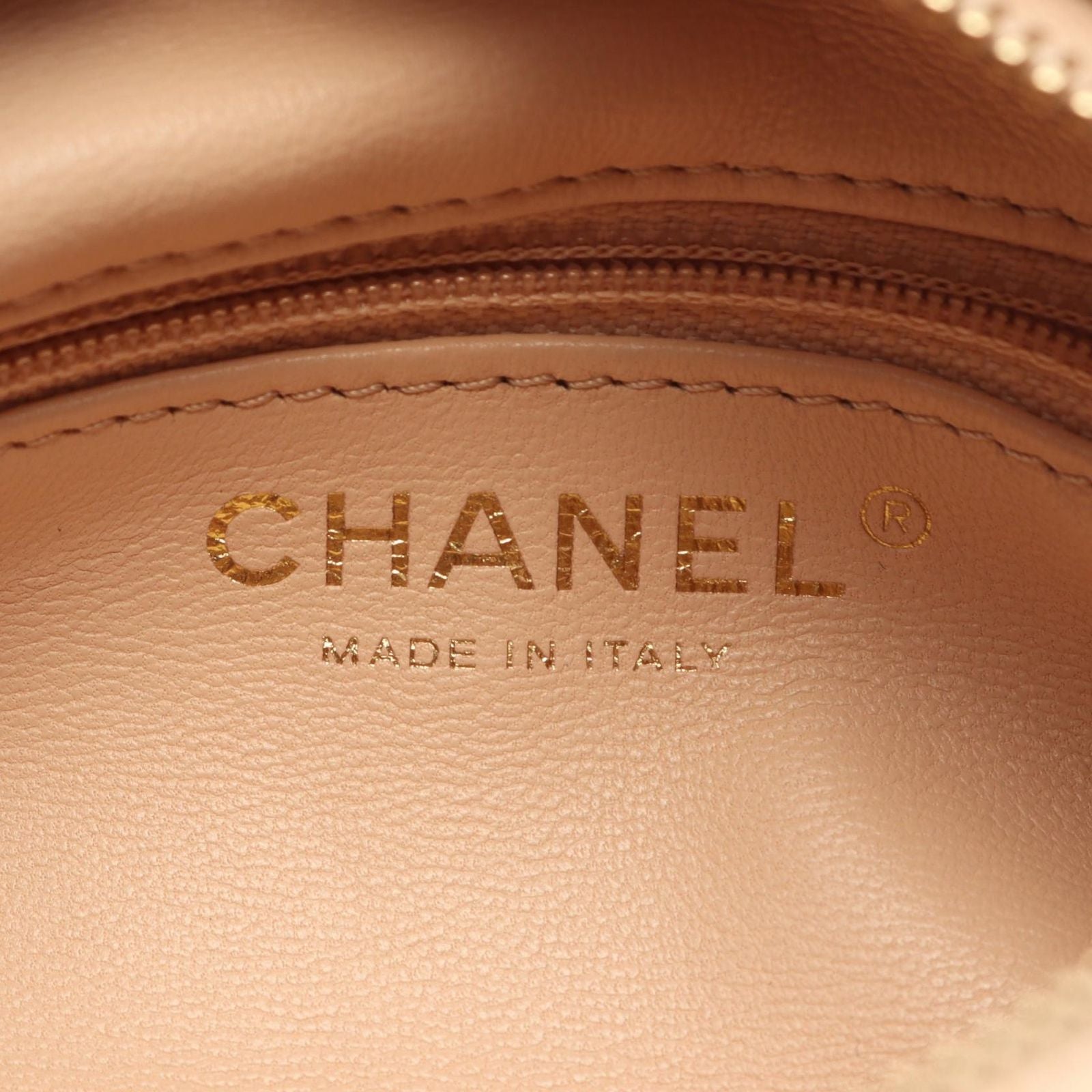 Chanel Shoulder Bag Quilted 2-Way Beige Lambskin Small Chain — view 4