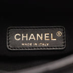 Chanel Shoulder Bag Mini Quilted Top Handle 2-Way Black Lambskin Loop Small — view 4