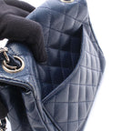 Chanel Shoulder Bag Mini Quilted Navy Caviar Leather Chain — view 7
