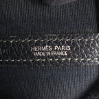 Hermes Tote Bag Garden Party PM Black Leather — view 4