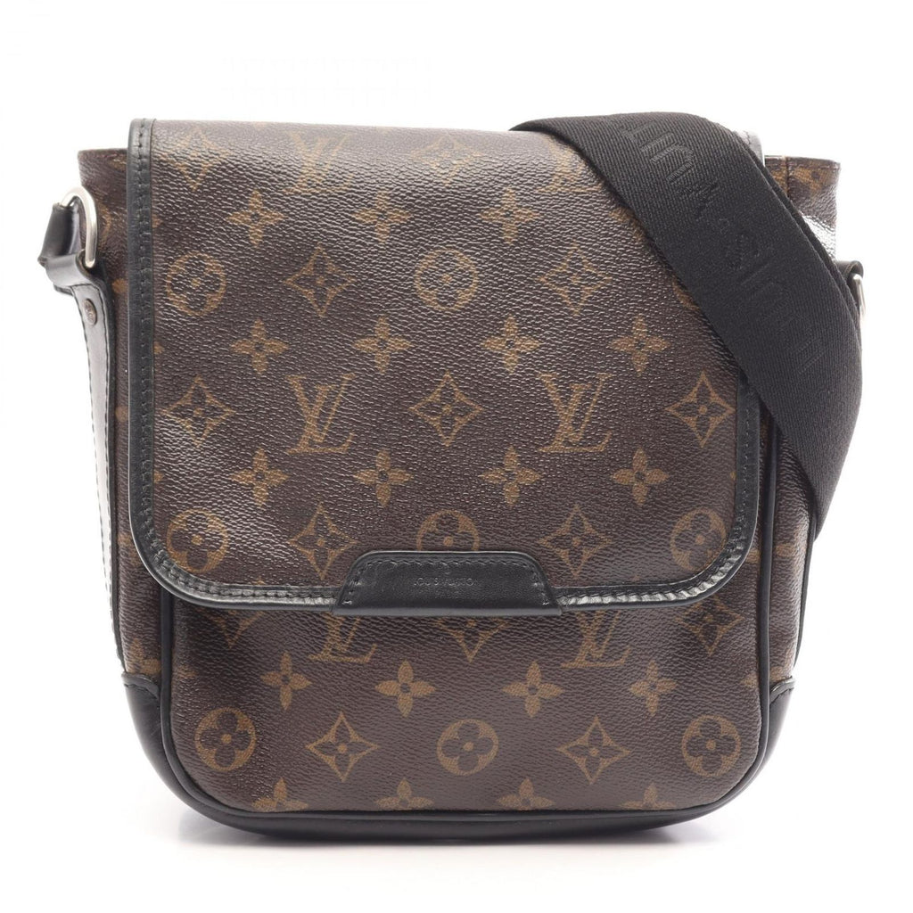 Louis Vuitton Shoulder Bag Bus PM Monogram Macassar Leather