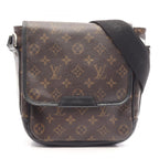 Louis Vuitton Shoulder Bag Bus PM Monogram Macassar Leather