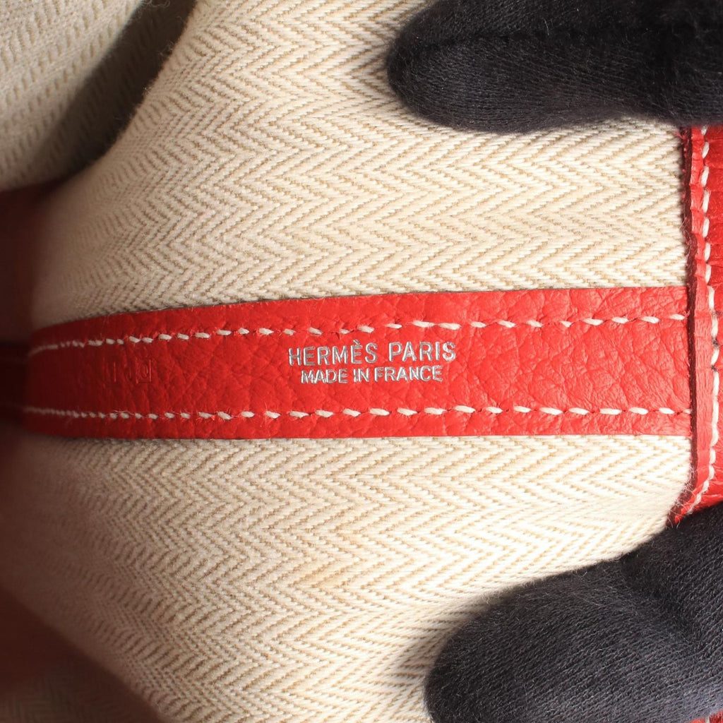 Hermes Tote Bag Garden Party PM Rouge Casaque — view 4