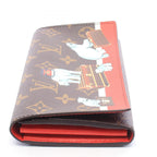 Louis Vuitton Bifold Wallet Portefeuille Sarah Monogram Polar Bear Leather — view 7