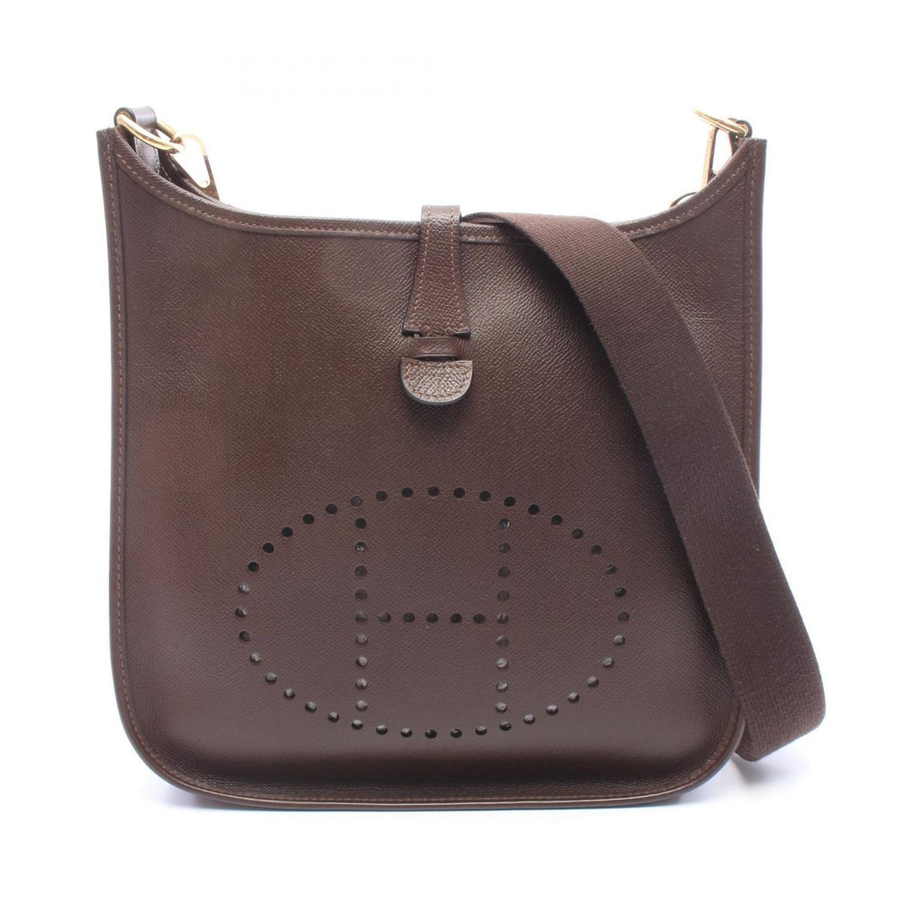 Hermes Shoulder Bag Evelyne I PM Chocolat