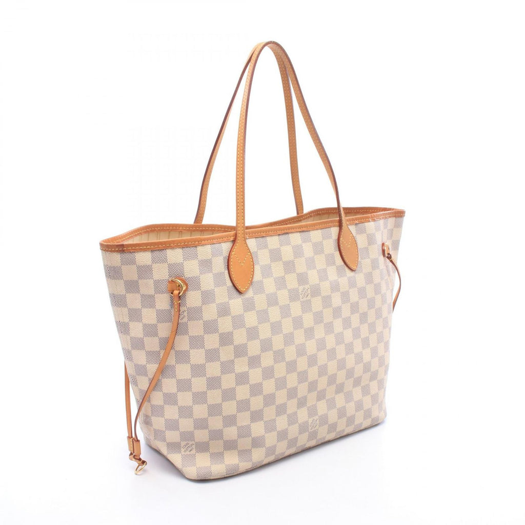 Louis Vuitton Tote Bag Neverfull MM Damier Azur Leather — view 2