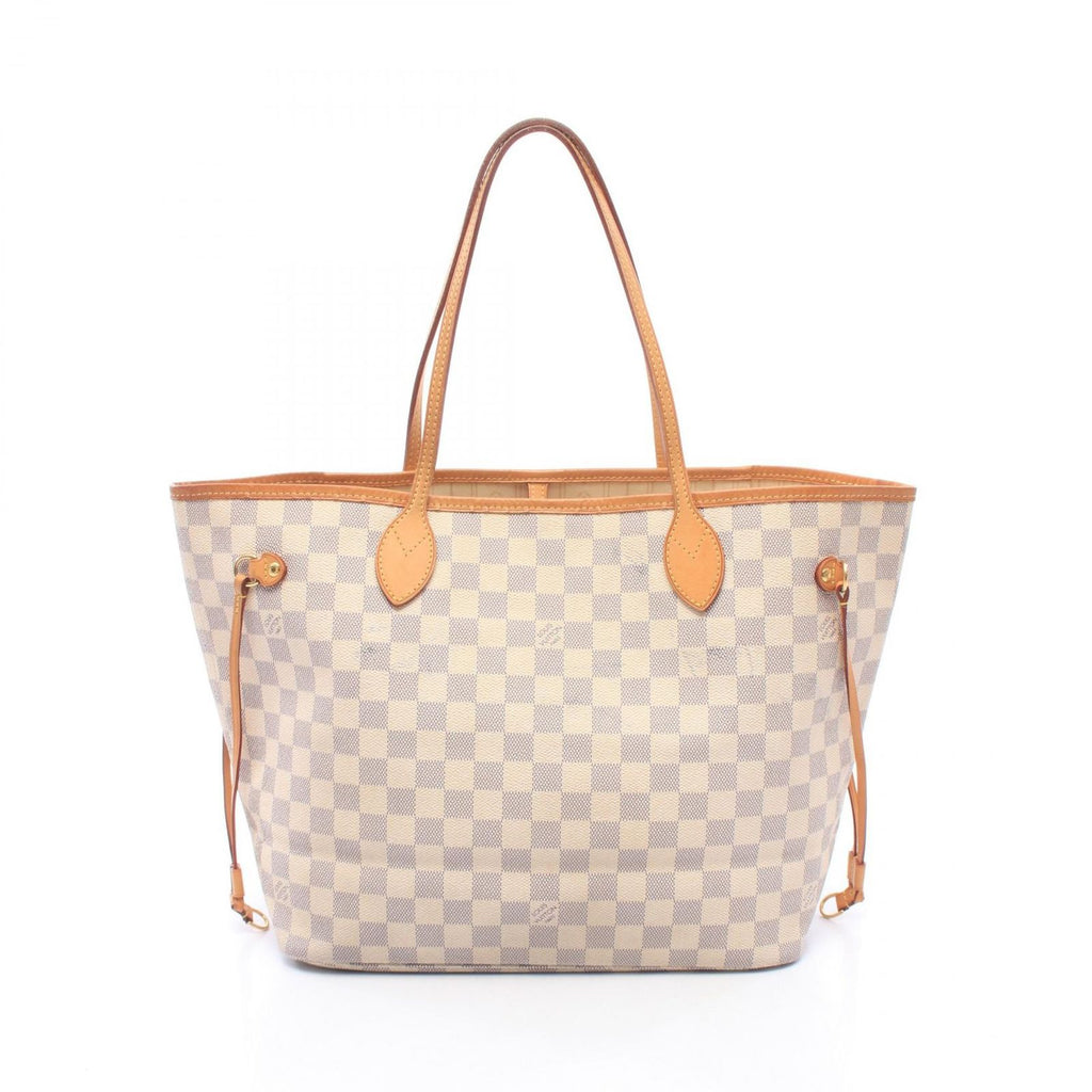 Louis Vuitton Tote Bag Neverfull MM Damier Azur Leather