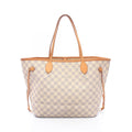 Louis Vuitton Tote Bag Neverfull MM Damier Azur Leather