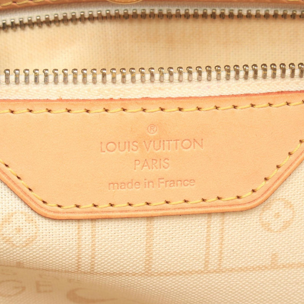 Louis Vuitton Tote Bag Neverfull MM Damier Azur Leather — view 4