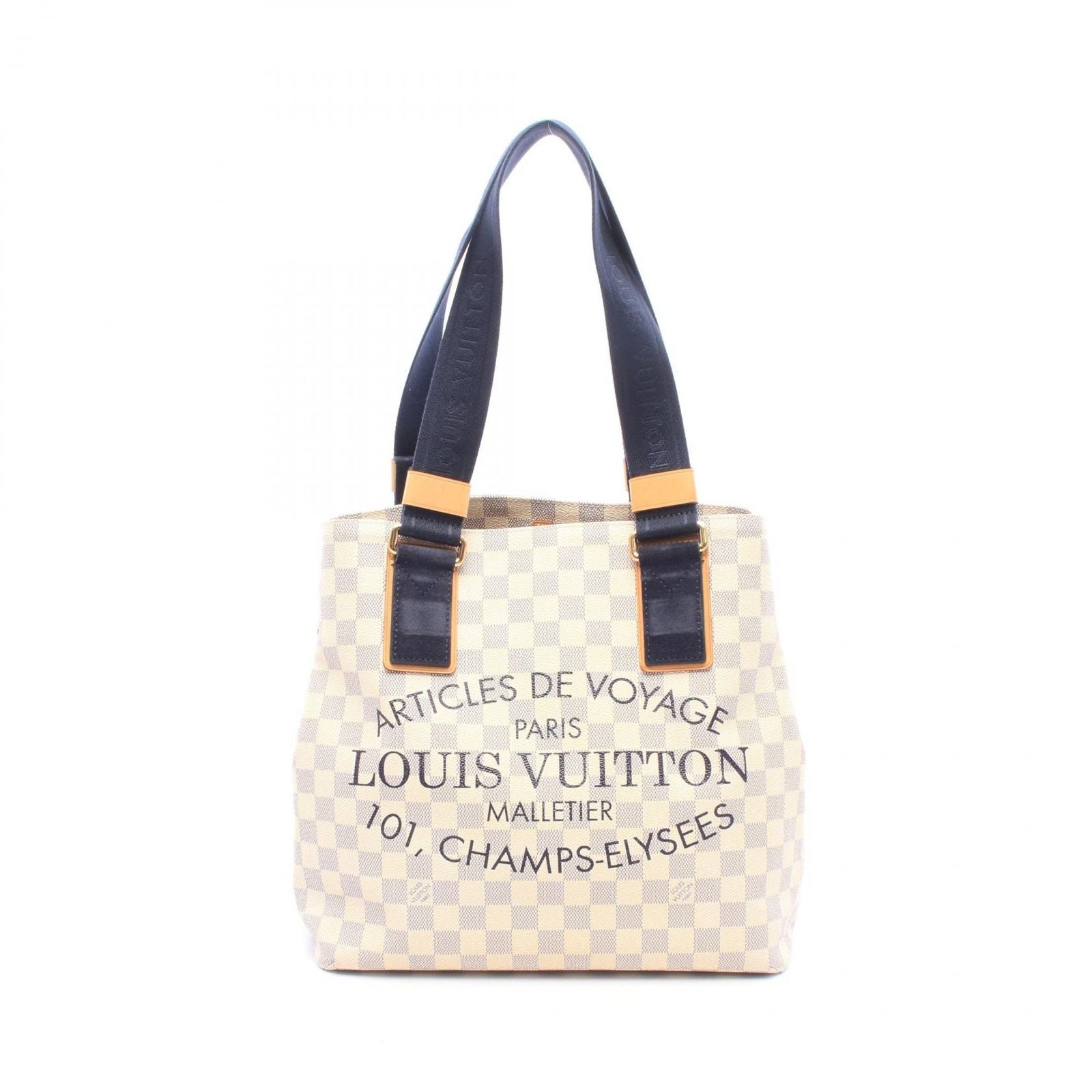 Louis Vuitton Tote Bag Plan Soleil Cabas PM Damier Azur Suede