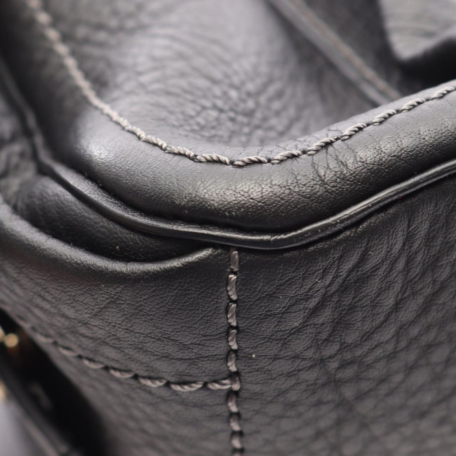 Celine Handbag Boogie Bag Black Leather — view 5