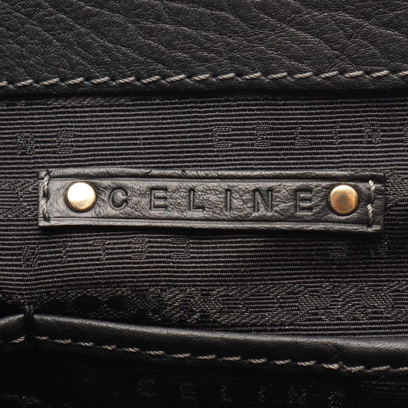 Celine Handbag Boogie Bag Black Leather — view 4