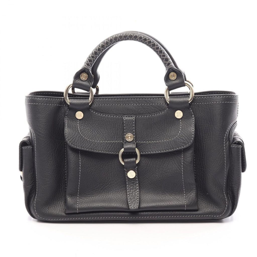 Celine Handbag Boogie Bag Black Leather