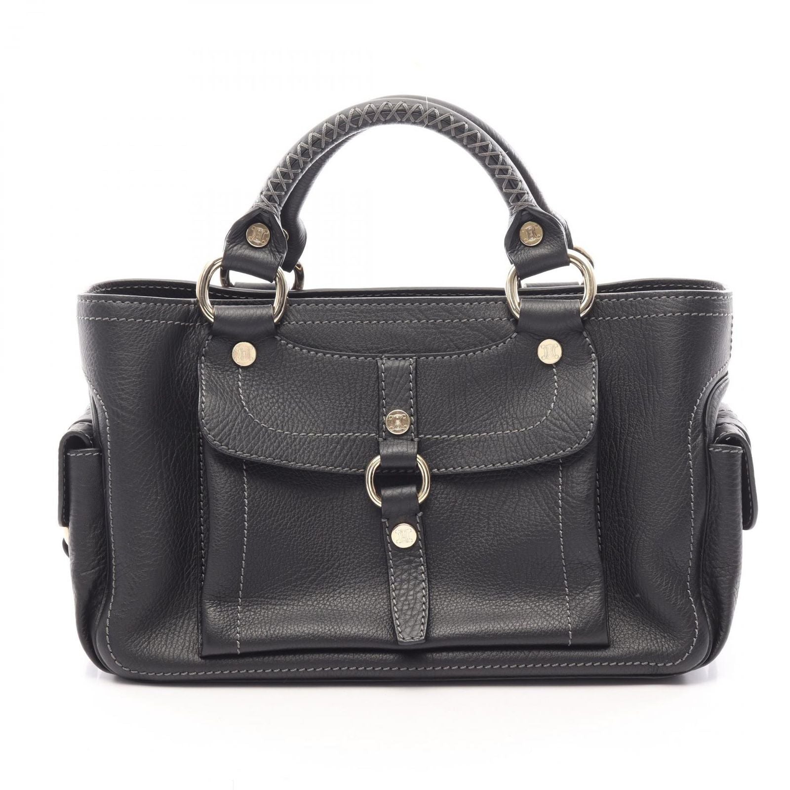 Celine Handbag Boogie Bag Black Leather