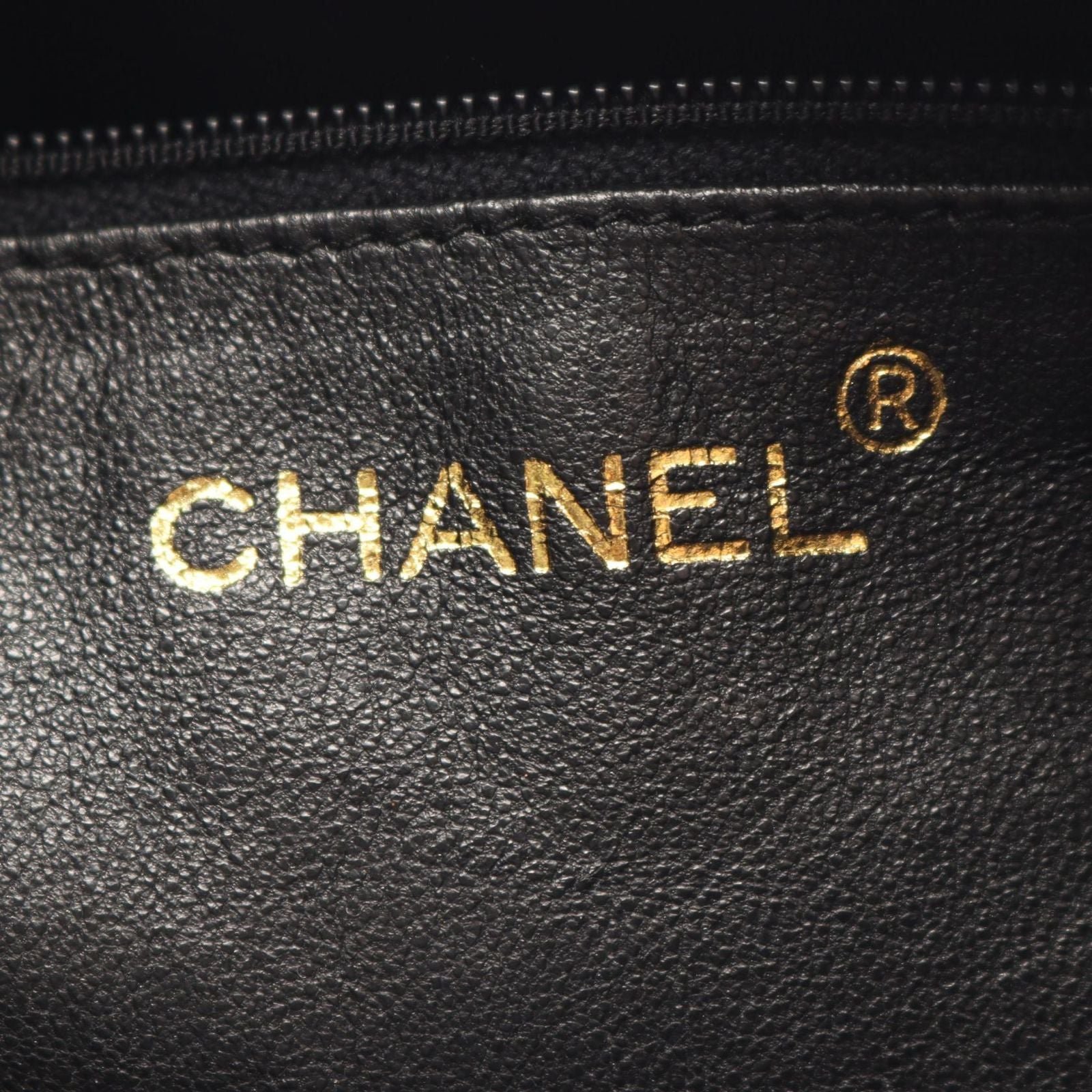 Chanel Shoulder Bag Quilted Black Lambskin Diamond Stitch CC Logo Fringe Chain — view 4