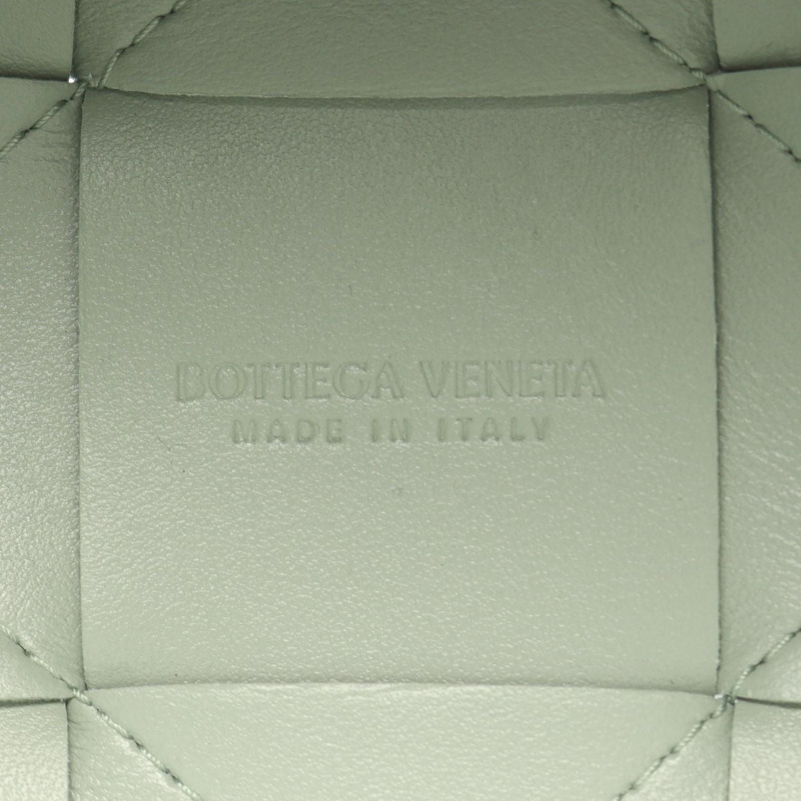 Bottega Veneta Shoulder Bag Maxi Intrecciato Small Cassette Blue Gray Leather — view 4