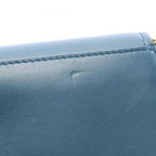 Bottega Veneta Shoulder Bag Intrecciato Blue Lambskin Chain Wallet — view 7